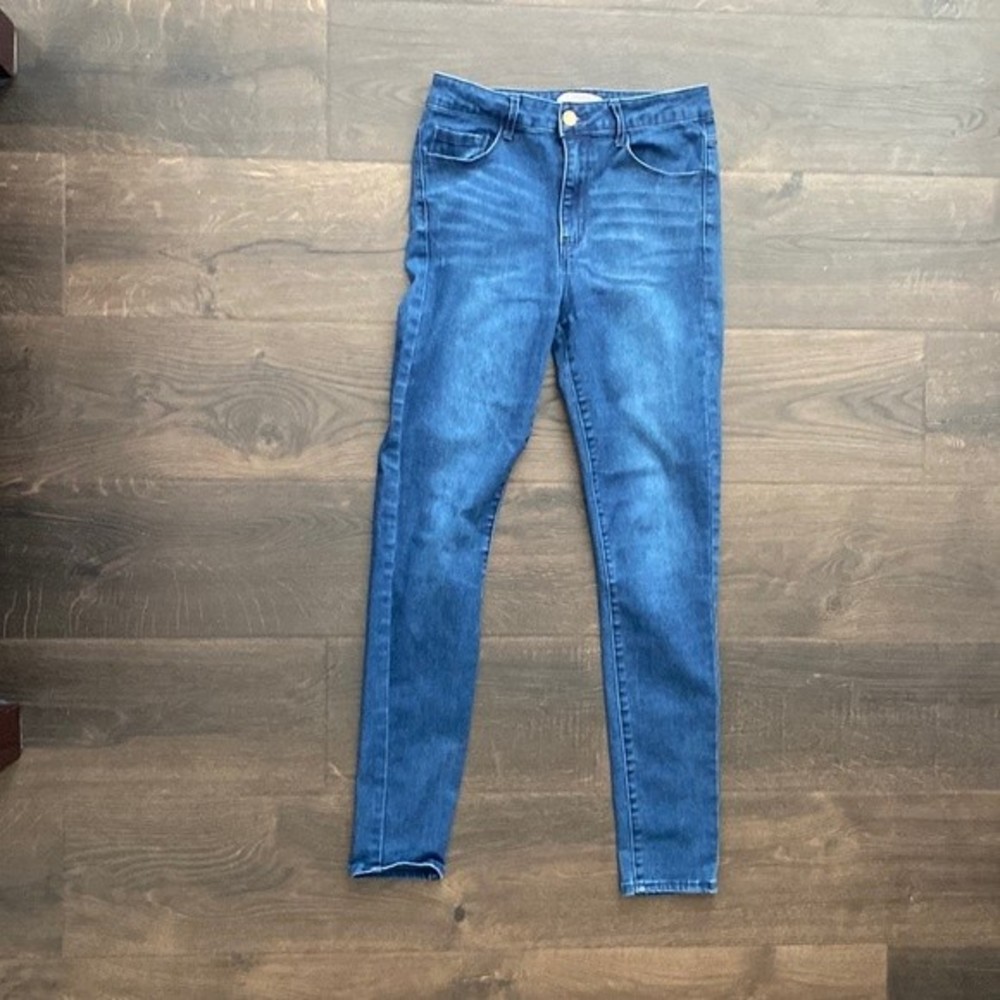 Forever 21 Blue Skinny Jeans Size 27 Mid Rise Stretch Denim